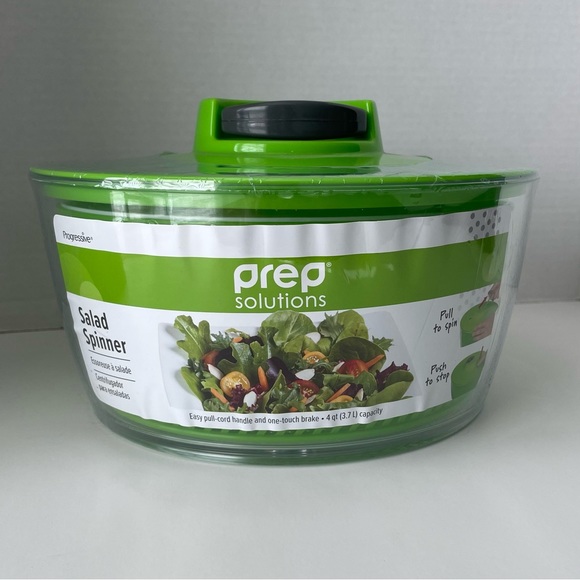 BRAND NEW Progressive Prep Solutions 4qt. Salad Spinner - Picture 1 of 6
